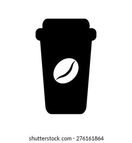 Coffee cup symbol icon vector illustration eps10 on white background