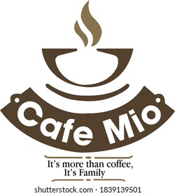 Coffee with cup symbol logo