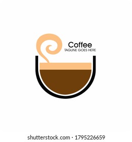 Coffee cup symbol , Coffee shop vector icon