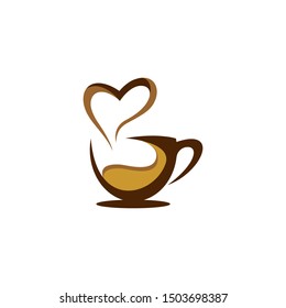 Coffee cup symbol vector icon