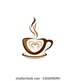Coffee cup symbol vector icon