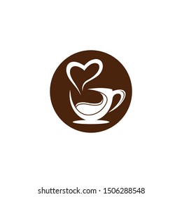 Coffee cup symbol vector icon illustration