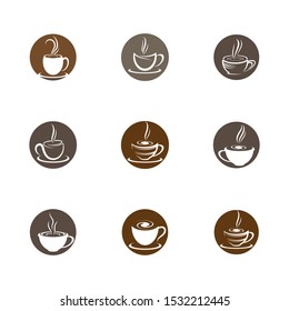 Coffee cup symbol vector icon illustration design