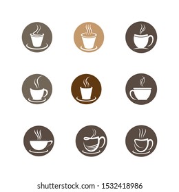 Coffee cup symbol vector icon illustration design