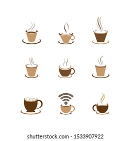 Coffee cup symbol vector icon illustration design