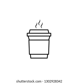 coffee, cup, take away icon. Element of education illustration. Signs and symbols can be used for web, logo, mobile app, UI, UX