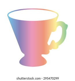 Coffee cup and Tea cup icon set Illustration eps10 