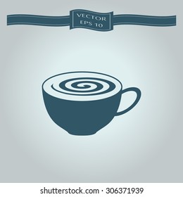 Coffee cup and Tea cup icon set Illustration eps10 