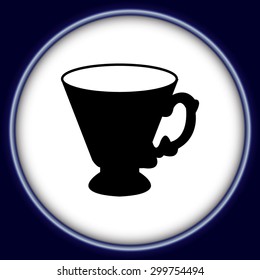 Coffee cup and Tea cup icon set.Illustration eps10 