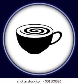 Coffee cup and Tea cup icon set.Illustration eps10 
