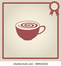 Coffee cup and Tea cup icon set.Illustration eps10 
