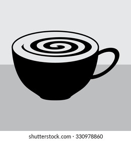 Coffee cup and Tea cup icon set.Illustration eps10 