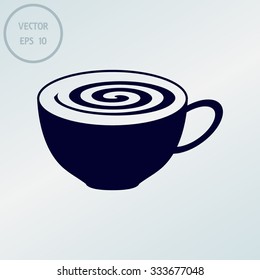 Coffee cup and Tea cup icon set.Illustration eps10 