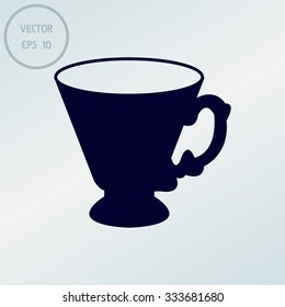 Coffee cup and Tea cup icon set.Illustration eps10 