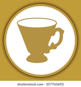 Coffee cup and Tea cup icon set.Illustration eps10 
