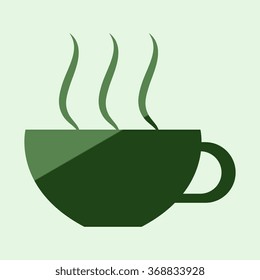 Coffee cup and Tea cup icon set.Illustration eps10 
