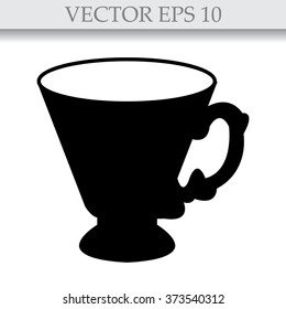 Coffee cup and Tea cup icon set.Illustration eps10 