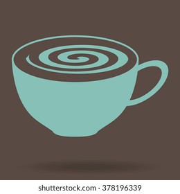  Coffee cup and Tea cup icon set.Illustration eps10 