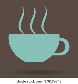  Coffee cup and Tea cup icon set.Illustration eps10 