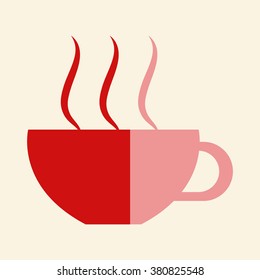 Coffee cup and Tea cup icon set.Illustration eps10 