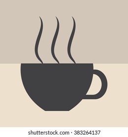 Coffee cup and Tea cup icon set.Illustration eps10 