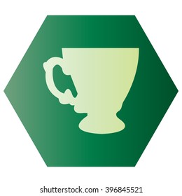 Coffee cup and Tea cup icon set.Illustration eps10 