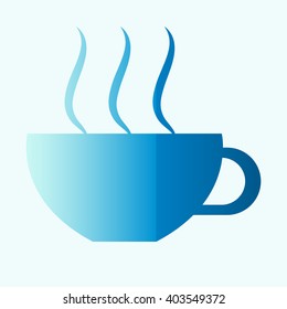 Coffee cup and Tea cup icon set.Illustration eps10 