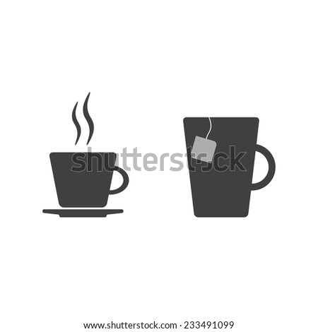 coffee cup and tea mug