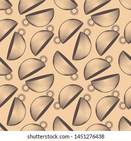 Coffee cup or tea cup seamless pattern. Vector illustration