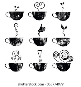 Coffee cup and Tea cup set