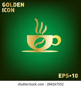 Coffee cup or tea symbol icon. Cup of hot drink sign. Symbol of hot drink . Icon cafe or diner.