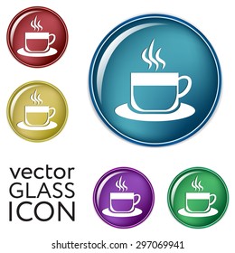 Coffee cup or tea symbol icon. Cup of hot drink sign. Symbol of hot drink . Icon cafe or diner.