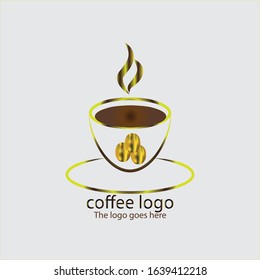 Coffee cup template vector.coffee cup icon.