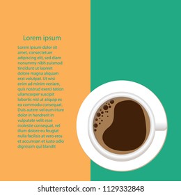 coffee cup top view