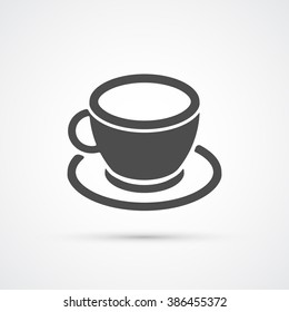 Coffee cup trendy icon. Vector illustration