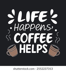 coffee cup t-shirt vector design