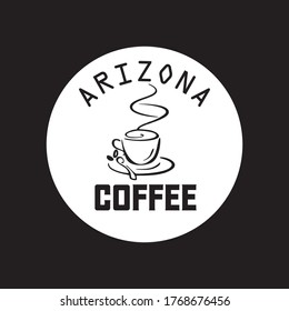 ilustración vectorial de diseño de tipografía de taza de café 