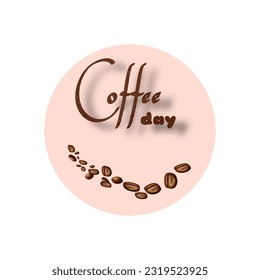 Coffee cup typography quote. Calligraphic style quote. Store promotion motivation. Graphic design lifestyle lettering. Mug inspiration vector hot drink sketch. Coffee breaks