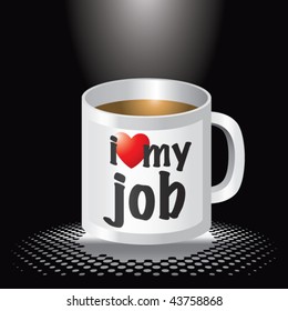 Kaffeetasse im Rampenlicht