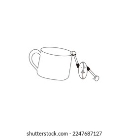Coffee cup with unique coffee character