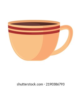 taza de café utensil icono de cocina aislado