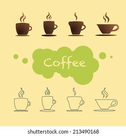 Coffee cup vector