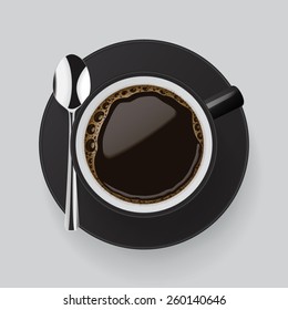 Coffee cup vector.