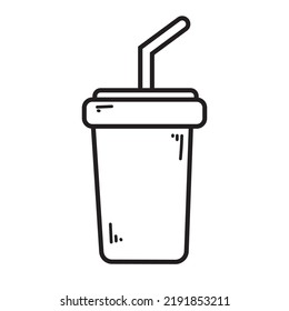 coffee cup vector cartoon icon 