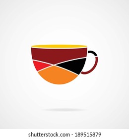 Coffee cup vector design template. Eps-10.