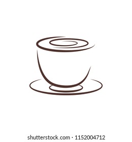 Coffee cup vector drawing