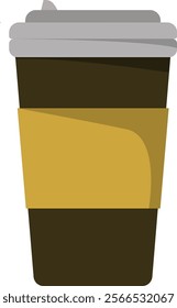 Coffee Cup Vector in Flat Style Design