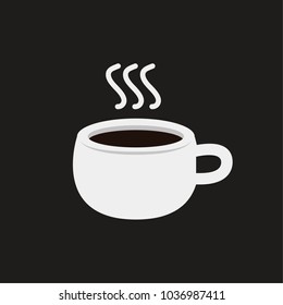 Coffee cup vector. free space for text. wallpaper. background.