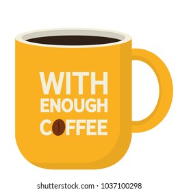Coffee cup vector. free space for text. wallpaper. background.