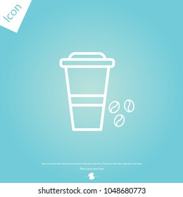 Coffee cup vector icon
